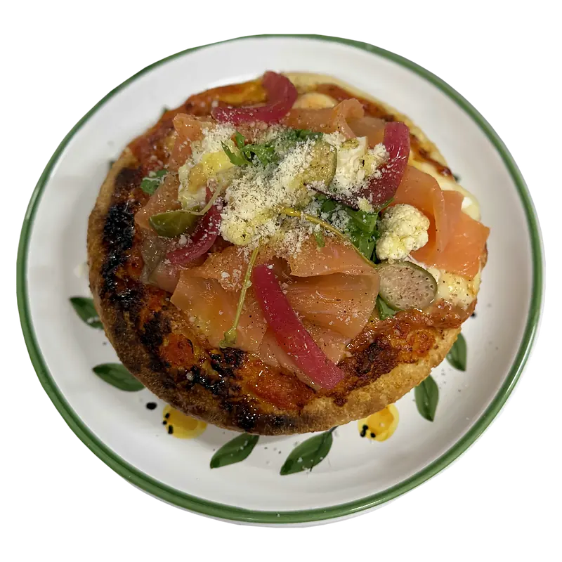 Pizzetta saumon fumé